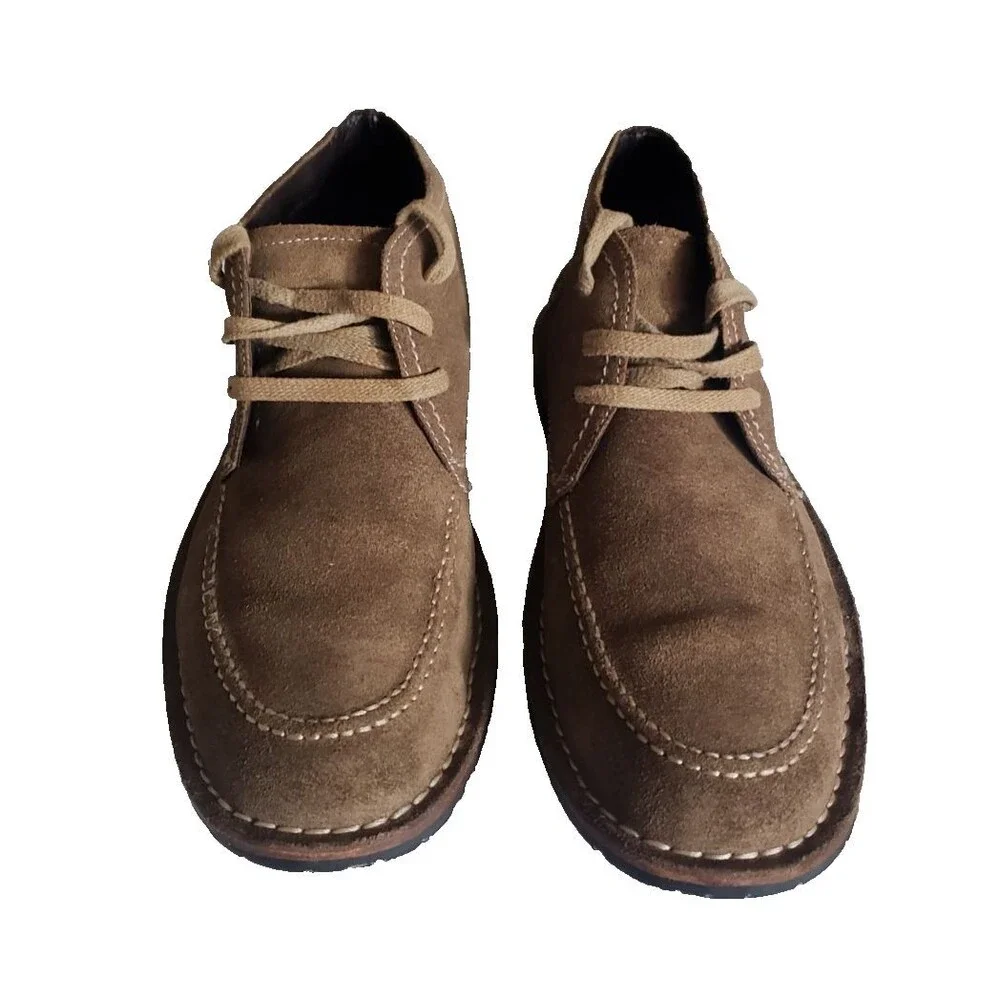 John Varvatos Star USA Chukka Boots Shoes Men's Size 9.5 M Brown Suede Lace Up